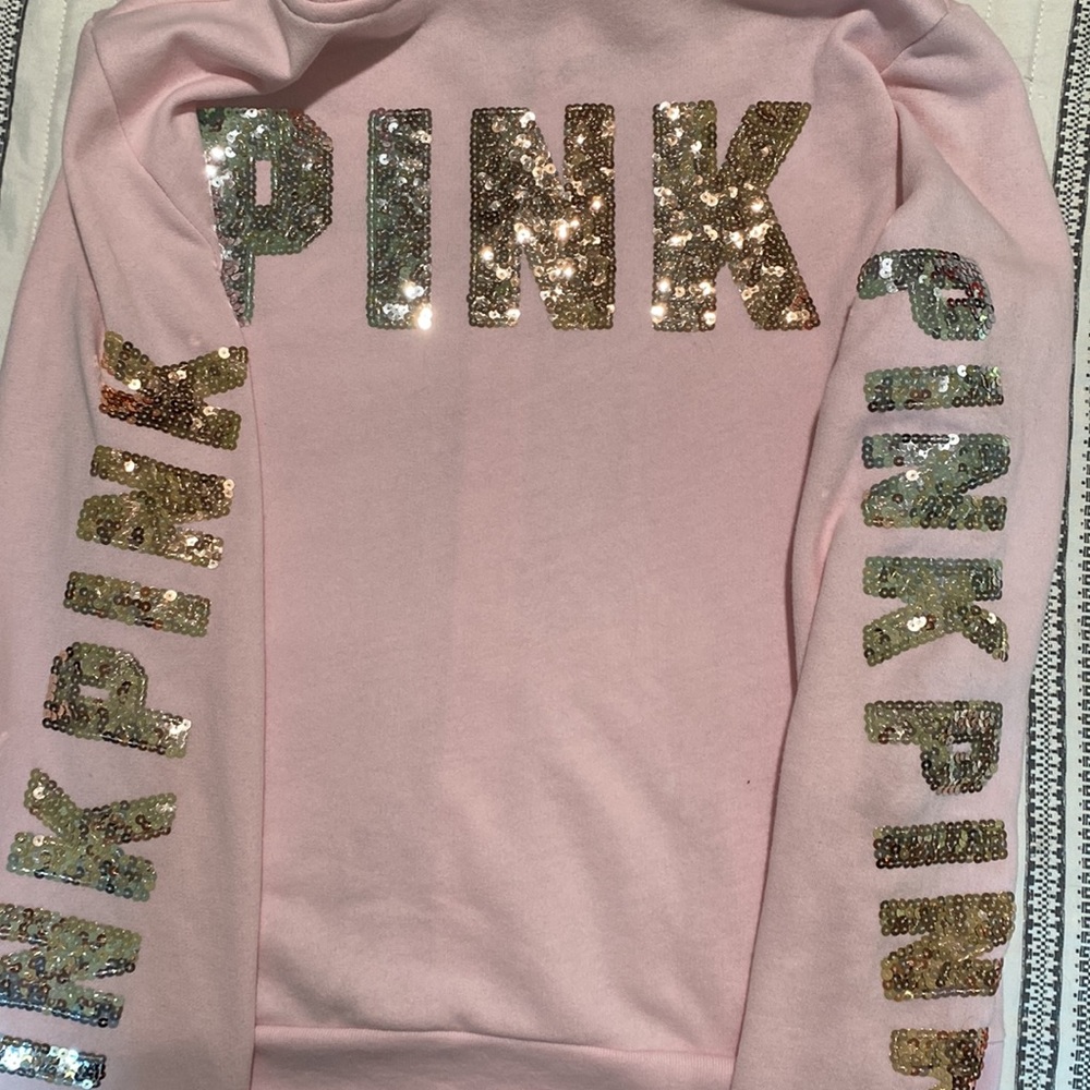 Victoria’s Secret PINK Large zip up hoodie new with tag